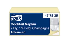 Tork 477835 Cocktailservet Advanced Champagne 24x24cm 2-laags