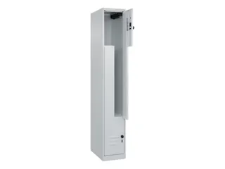 Z-garderobekast,HxBxD 1850x300x500mm,vak B 150/300mm,draaigrendel - 2