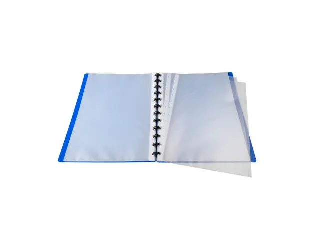 Showalbum PP ring 30 tas A4 blauw