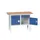werkbank,HxBxD 830-930x1250x600mm,multiplexblad,uitrusting: 2laden
