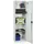 Materiaalkast 1800x500x500mm 3legborden Uitschuifbaar 2laden Ral7035