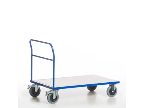 duwbeugelwagen,draagverm. 500kg,laadvl. LxB 1200x800mm,houtplaat