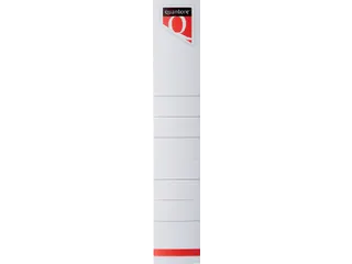 Rugetiket Quantore smal 34x190mm zelfklevend wit - 1