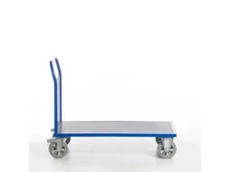 Platformwagen 1000kg Laadvlak Lxb 1200x800mm 1 Kopwand Ral 5010