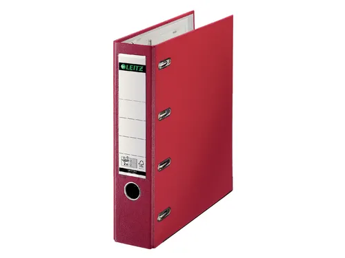 Ordner Leitz 1012 A4 80mm Pp Bank 2 mechanieken Rood