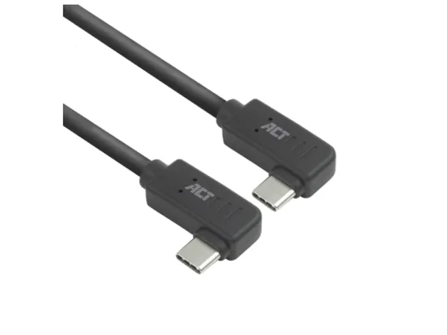 Câble ACT USB-C coudé droite/gauche 10 Gbps 2m