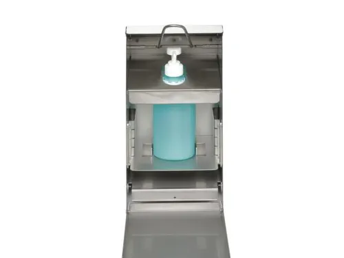 ontsmettingsmiddeldispenser,HxBxD 423x180x130mm,v. 1l,v. buiten