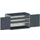 kast met geperforeerde platen,HxBxD 800x1300x525mm,2xStalen bodem