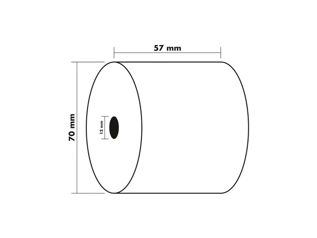 Telrol 57x70x12mm 1-laags offset