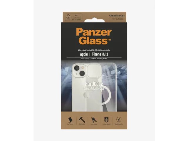 PanzerGlass HardCase MagSafe Transparent, Hoes, Apple, iphone 14, 15,5