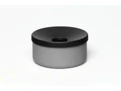 Tafelasbak H X Ø 80x 155mm Plaatstaal Zilverkleurig