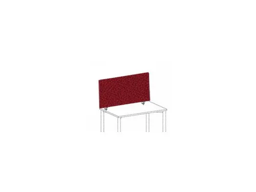 Bureauwand H X B X D 600x1600x 27mm Rood