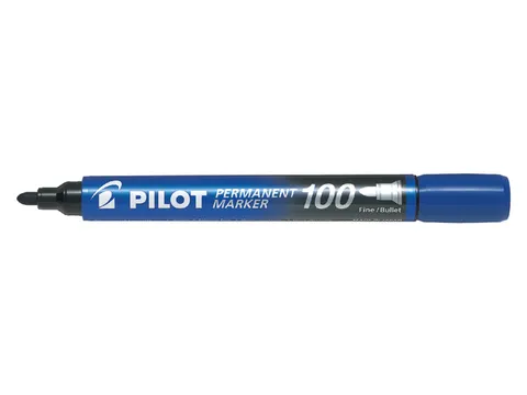 Pilot Permanent Marker 100 Rond Fijne punt Blauw
