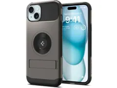 Spigen Slim Armor MagFit Apple iPhone 15 Hoesje MagSafe Gunmetal