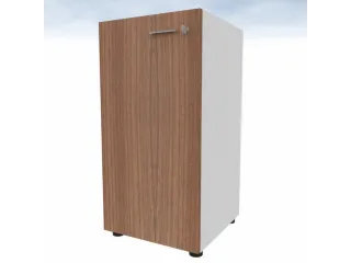 kantoorkast,HxBxD 860x430x450mm,1xhouten vloer,2ordnerhoogte,romp wit - 3