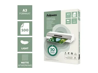 Lamineerhoes Fellowes A3 light 50% gerecycled mat 100stuks - 3