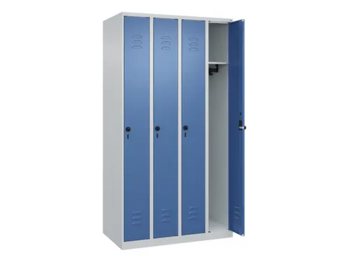 locker,HxBxD 1850x1000x500mm,4vak,vak B 250mm,draaigrendel