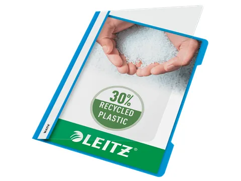 Snelhechter Leitz 4191 standaard A4 lichtblauw 30% gerecycled plastic