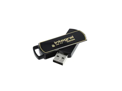 USB stick 3.0 Integral Secure 360 USB-A 32GB zwart