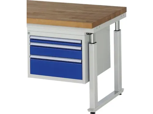 schuiflade-onderbouw v. werkbank HxBxD 440x580x600mm 3laden RAL5010