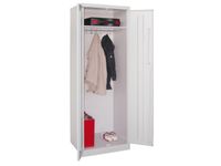 kleding-/wasgoedkast HxBxD 1800x600x500mm RAL7035 front RAL5012