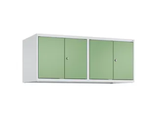 opzetkast,v. locker,4vak.,vak B 300mm,HxBxD 500x1200x500mm,vleugeldeur - 1