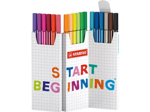 Pen 68 viltstift geassorteerde kleuren deskset
