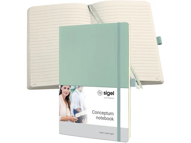 Carnet Conceptum A4 MINT GREEN ligne 194pag 80gr SC