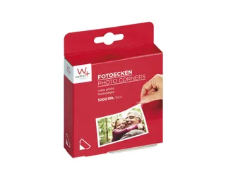 Fotohoeken walther design 10x15mm transparant 1000 stuks - 1