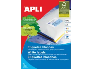 Witte Etiketten 38 X 21,2 Mm 6.500 Stuks - 1