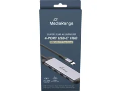 MRCS512 MEDIARANGE Hub USB-C 3.2 4-poorts 100 W zilver