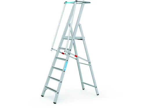 Platformladder Aluminium Bordes H X B X D 1580X 400X 400Mm 6Treden