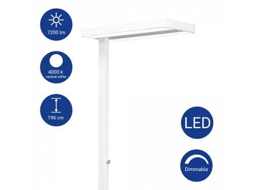 Vloerlamp LED MAULjuvis Wit Sensor Dimbaar Voet