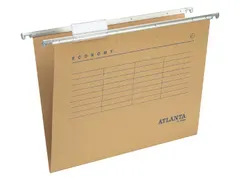 Hangmap Djois Economy recycled foolscap V-bodem bruin 25 stuks