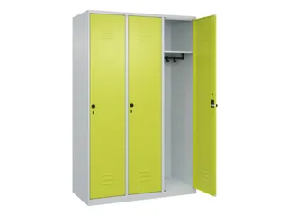 locker,HxBxD 1850x1200x500mm,3vak,vak B 400mm,draaigrendel - 2