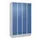 Z-garderobekast,HxBxD 1950x1200x500mm,vak B 150/300mm,cil.-slot,sokkel