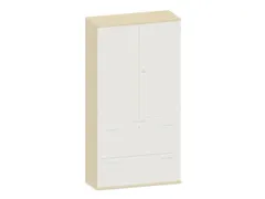 kantoorkast,HxBxD 1920x1000x430mm,decor romp esdoorn,decor front wit