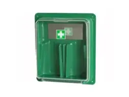 OUTLET Barikos wandhouder voor 2 flessen oogspoelmiddel, groen, per st