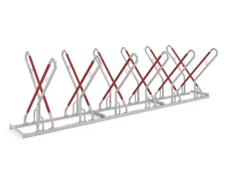 fietsenrek,L 3240mm,2x6instelplaatsen,gebruik tweezijdig - 1