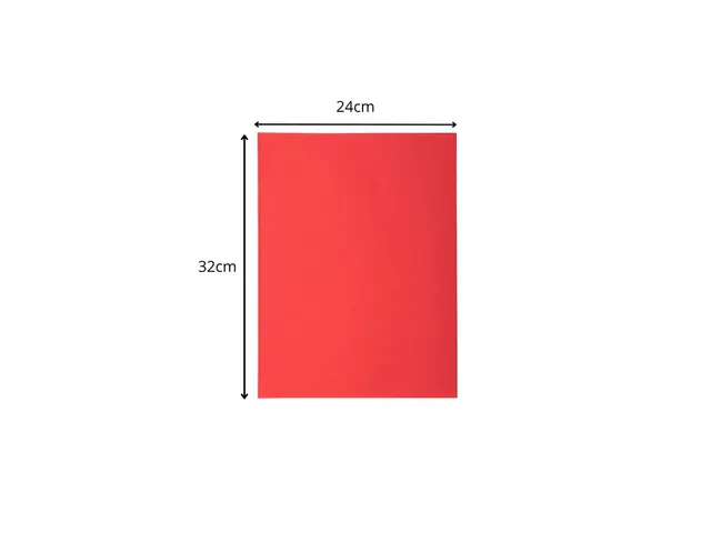 100 dossiermappen SUPER 250 24x32cm Rood