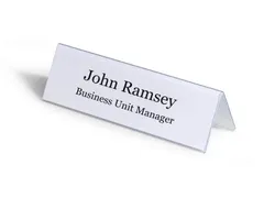 Tafelnaambord Durable 8052 61x210mm Transparant