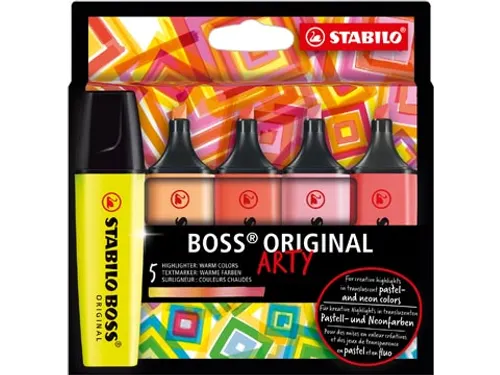 Boss Markeerstift Arty Assorti 5 stuks Warm