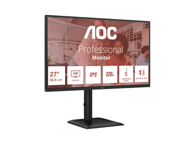 AOC 27E4U Monitor 27 Inch Full HD LED Zwart