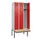 locker met bank,HxBxD 2120x900x815mm,3vak,vak B 300mm,cilinderslot