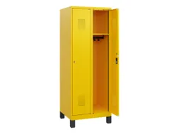 schoollocker,HxBxD 1630x600x500mm,2vak,vak B 300mm,cil.-slot,voeten