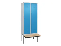 locker voor scheiding van kleding,HxBxD 2120x800x815mm,2vak