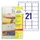 Adrestiket Avery Zweckform 63.5x38.1mm Transparant 525 Stuks