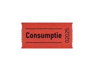 Consumptiebon Combicraft 57x30mm 2-zijdig 2x1000 stuks rood - 3