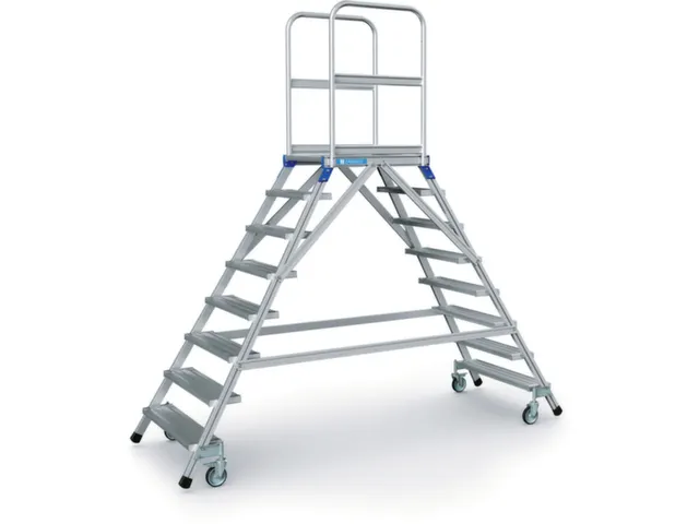 Bordestrap Aluminium Bordes 1920x 600x 800mm 2x8treden Aluminium