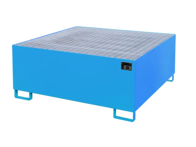 opvangbak,v. 1xIBC,opvangvol. 1000l,HxBxD 630x1460x1460mm,m. rooster